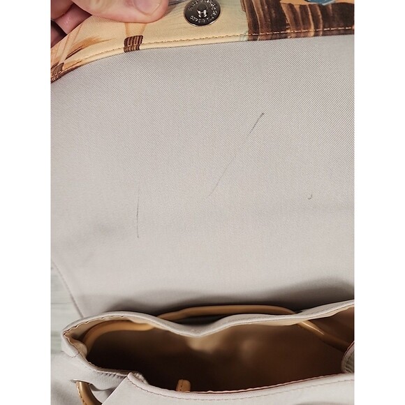 Vintage Pinup Girl Purse Y2K Jeweled Western Camping Fishing Glame Backpack 10" - Picture 7 of 12